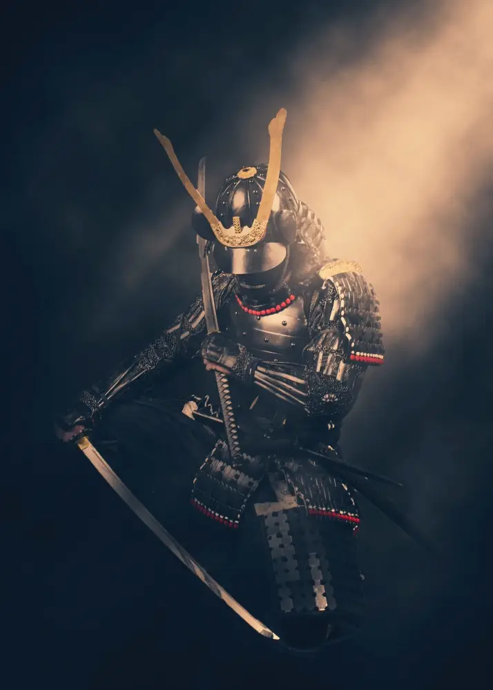 samurai in full armor
