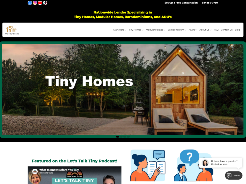 USTinyLoans Homepage