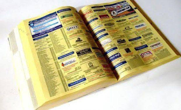 yellow pages phone book